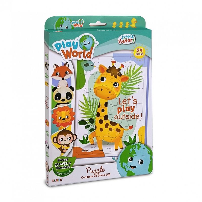 PUZZLE GOMA EVA 24pzas.JIRAFA 